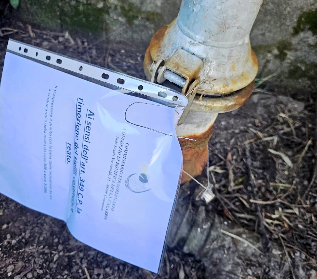 Allacci abusivi, intervento del Consorzio di Bonifica nel territorio di Rocca di Neto  - 