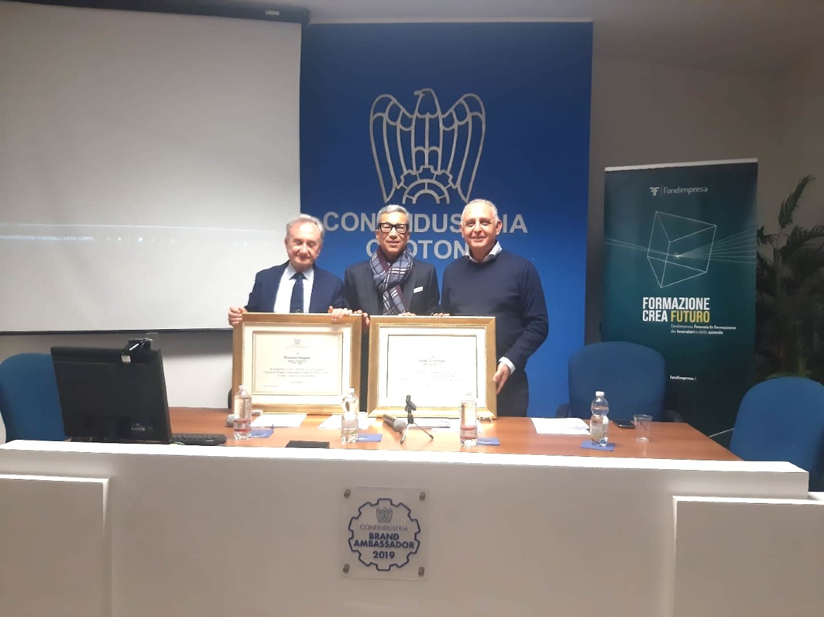 Confindustria Crotone celebra 75 e 50 anni di impresa: omaggio a Saggese srl e Metal Carpenteria srl - 