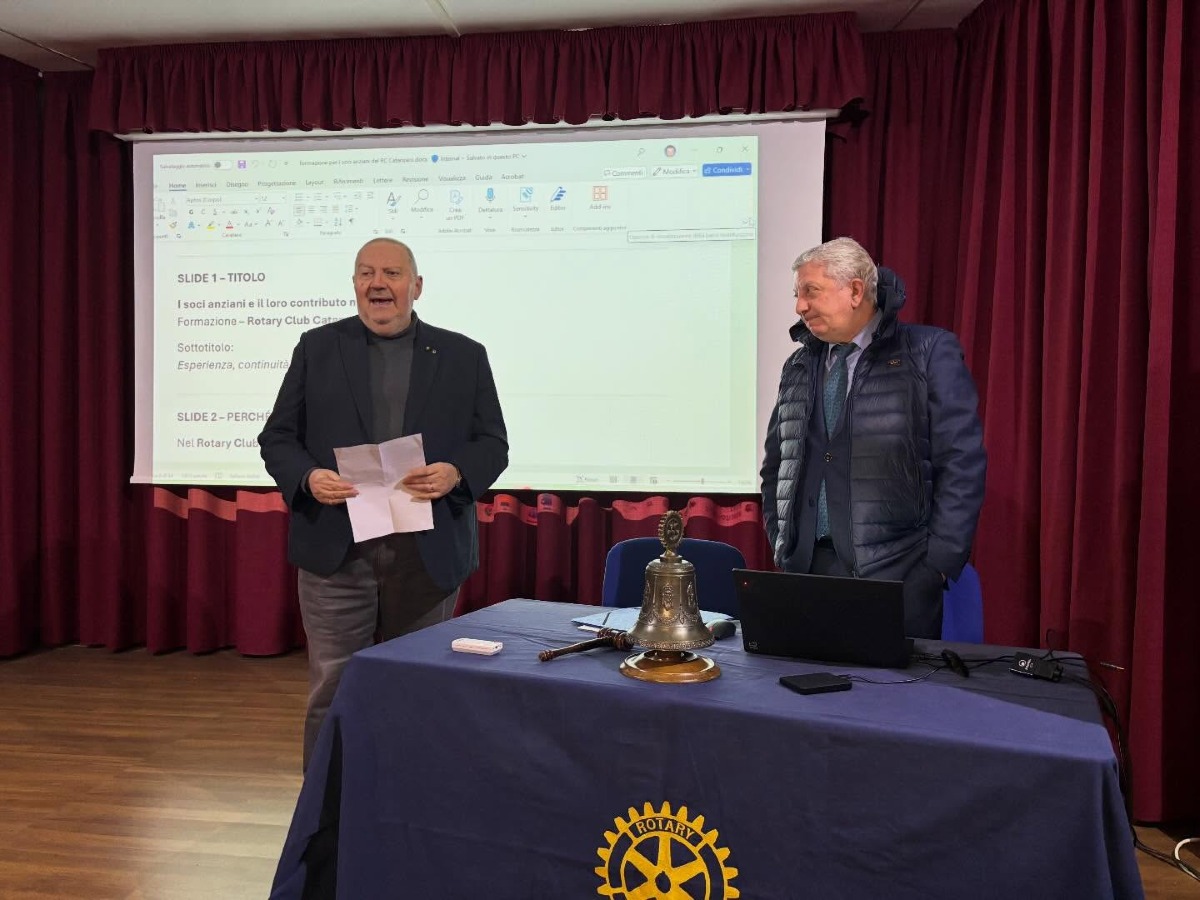 Il Rotary Club di Catanzaro riflette sul ruolo dei soci anziani nel service - 