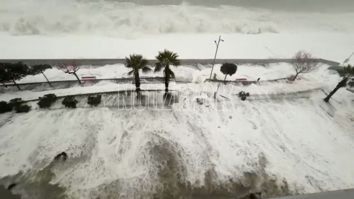 (VIDEO) Catanzaro colpita dall’uragano Harry: danni e disagi soprattutto al Lido - 