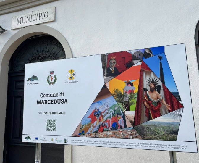 Marcedusa, installazione dei pannelli informativi sui luoghi iconici del territorio - 