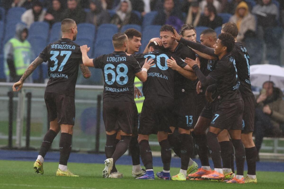 Lazio-Napoli 0-2, a segno Spinazzola e Rrahmani - 