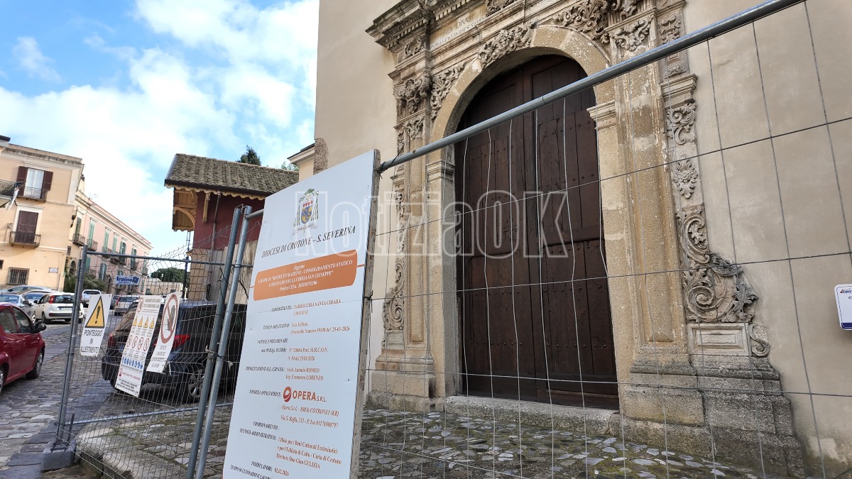 Crotone, al via il restauro della Chiesa di San Giuseppe - 