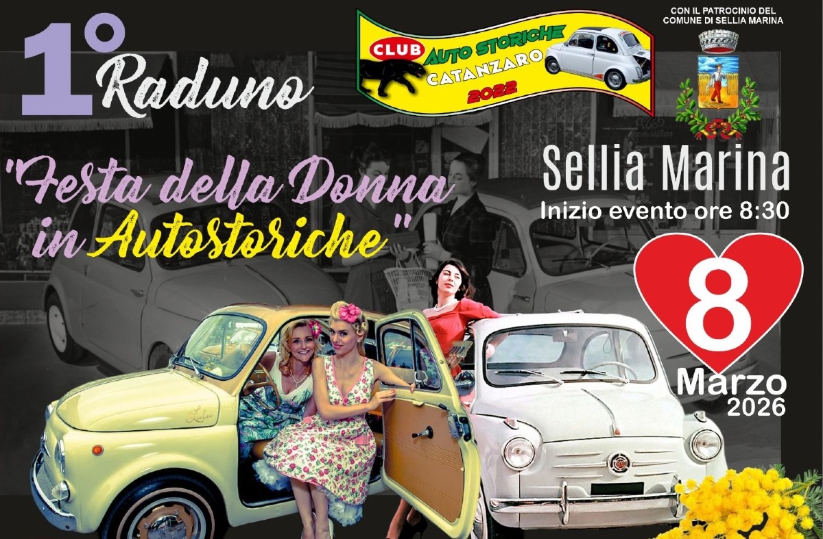Sellia Marina celebra l’8 marzo con le auto storiche - Foto: US Club Auto Storiche Catanzaro