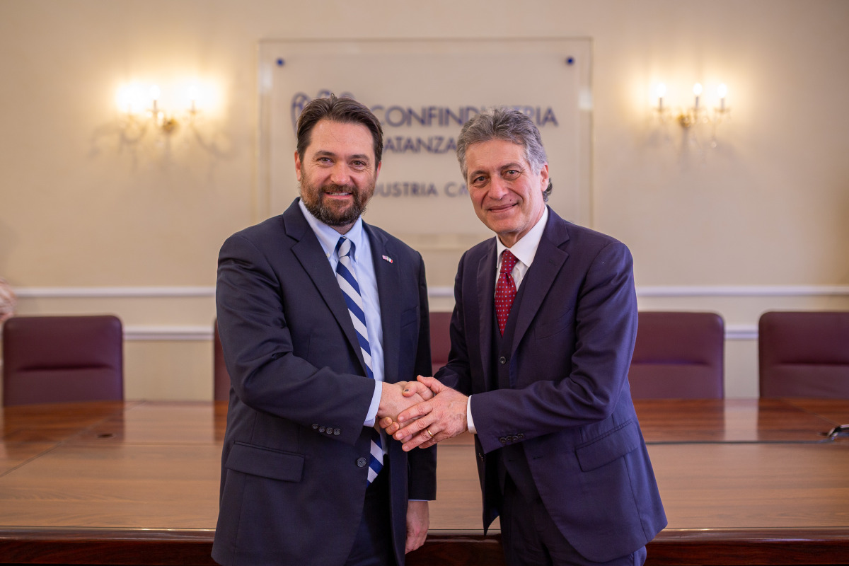 Il Console USA Flynn in visita a Unindustria Calabria - Foto: Ufficio stampa Unindustria Calabria