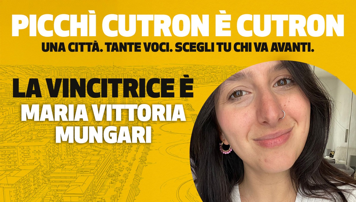 Maria Vittoria Mungari vince il contest Picchì Cutron è Cutron - Foto: Redazione