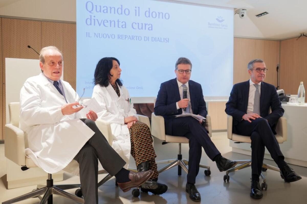 Quando il dono diventa cura, nuovo reparto di Dialisi pediatrica al Bambino Gesù - 