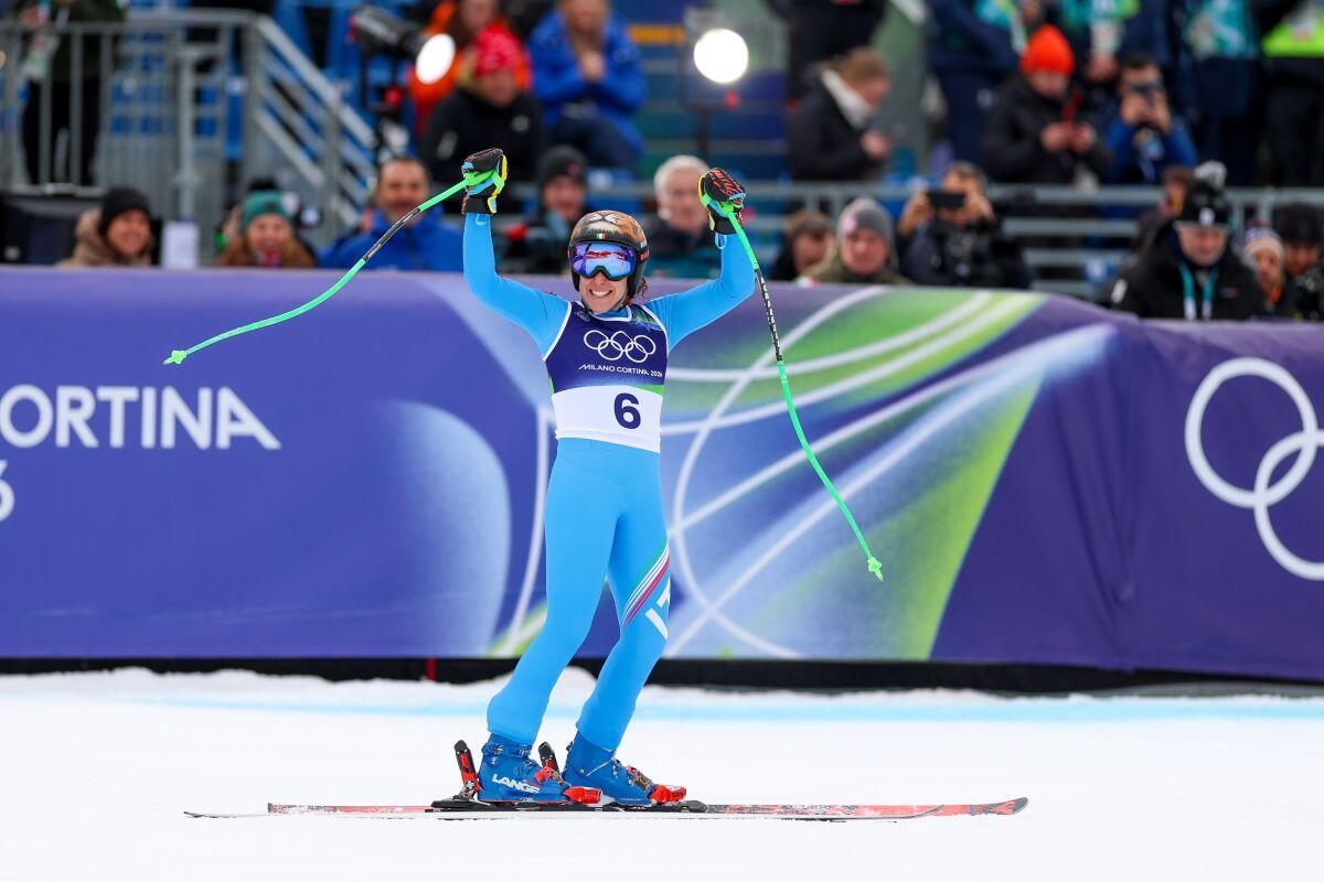 Capolavoro Brignone a Milano-Cortina, oro in supergigante davanti a Mattarella - 