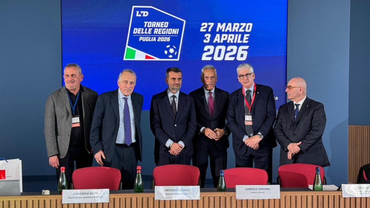 A Bari nasce la 62^ edizione del Torneo delle Regioni di Calcio a 11 - 