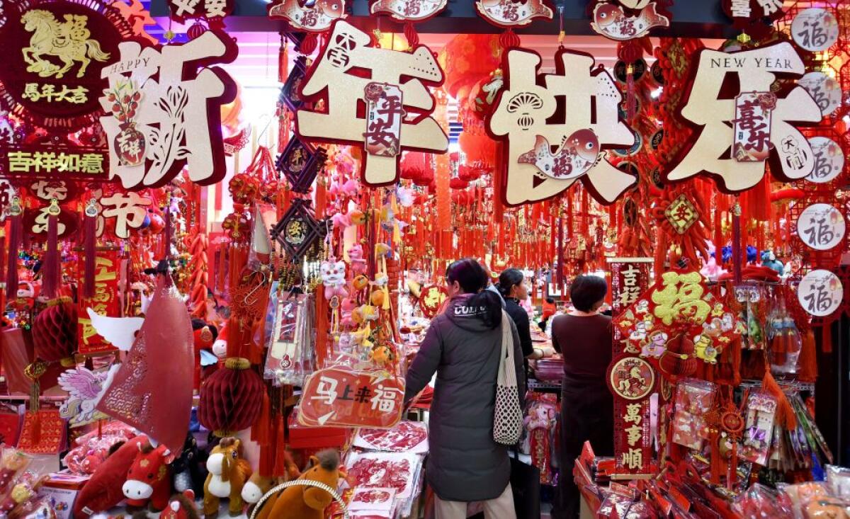 La Cina promuove una campagna per stimolare i consumi per la Festa di primavera - 