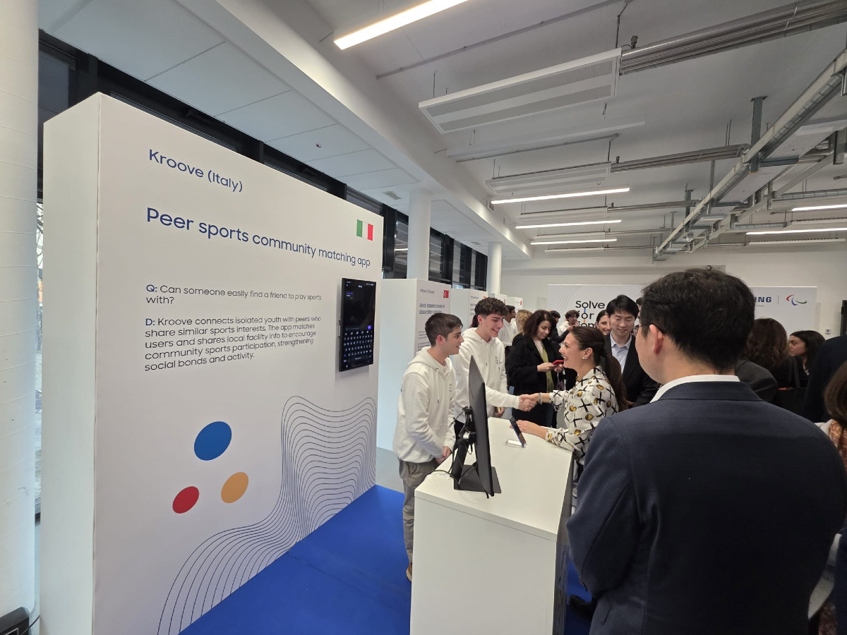 Studenti del Donegani Presentano Kroove alle Olimpiadi (Donegani 11.2.2026)