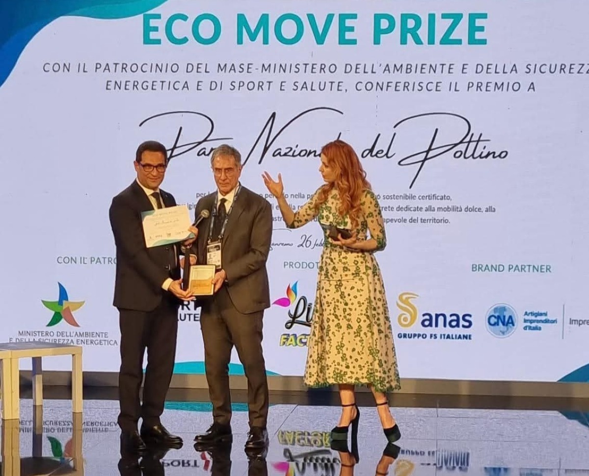 Parco Nazionale del Pollino premiato all'Eco Move Prize 2026 - Foto: Uff. Stampa Parco Nazionale del Pollino