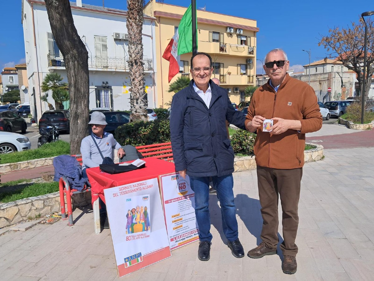 Catanzaro, Enzo Bruno sull’importanza dell'ANPI: “Difendere la Costituzione è una responsabilità quotidiana” - Foto: Uff. Stampa Enzo Bruno - Tridico Presidente