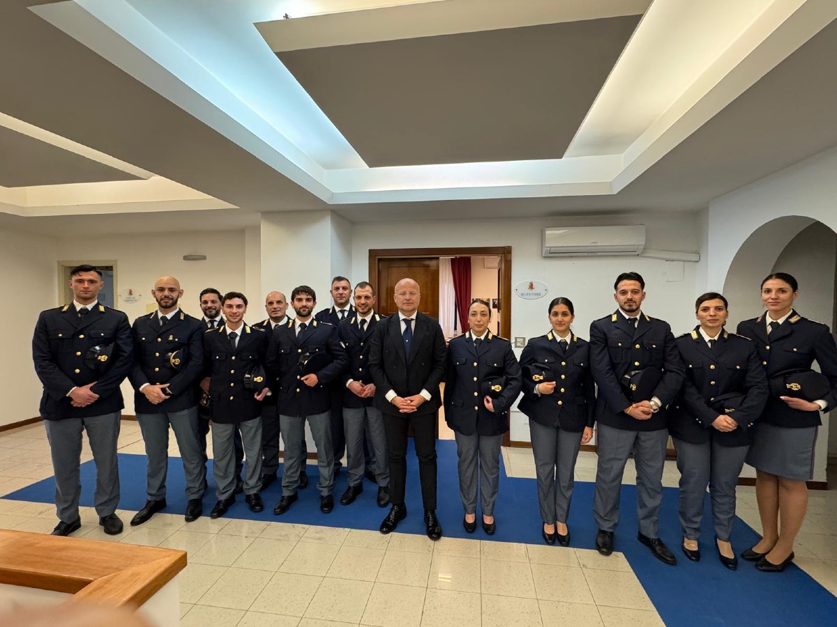 Crotone, la Polizia di Stato accoglie 3 Vice Ispettori e 10 Agenti - Foto: Uff. Stampa Questura di Crotone