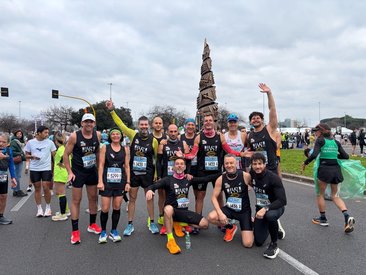 Roma-Ostia 2026, la Milonrunners corre per Crotone: 13.500 partecipanti e performance da record - Foto: Uff. Stampa Asd Milonrunners