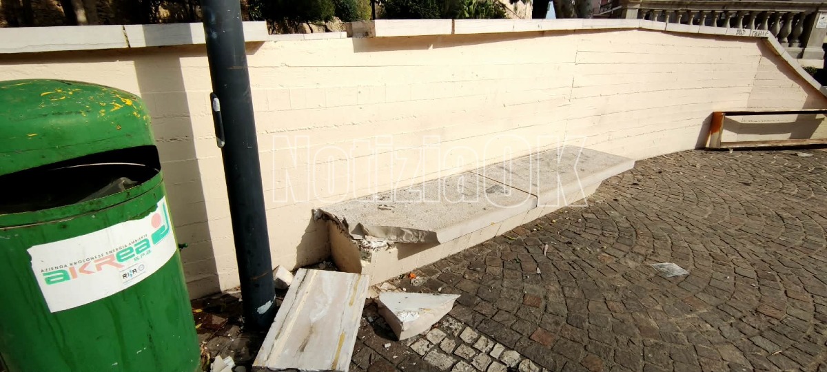 Nei quartieri di Crotone - Orto Tellini, gli arredamenti tornano nel mirino del vandalismo - Foto: Redazione