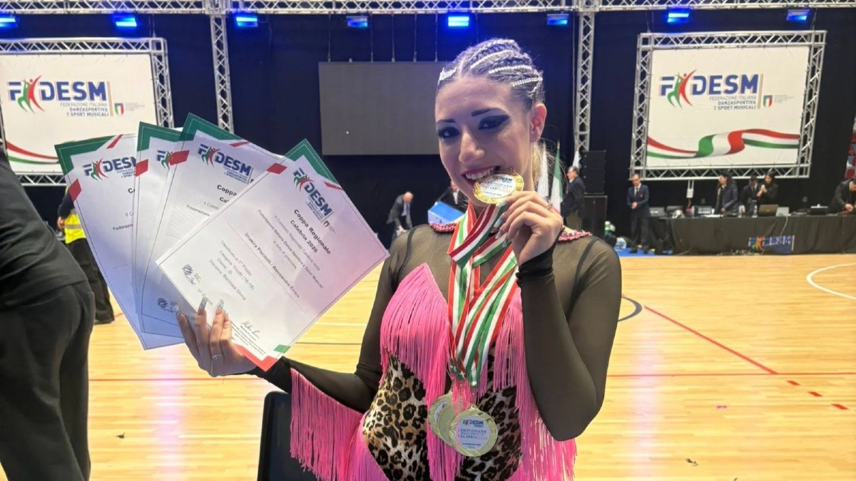 Alessandra Errico domina la Coppa Regionale Calabria 2026 di danza sportiva -  