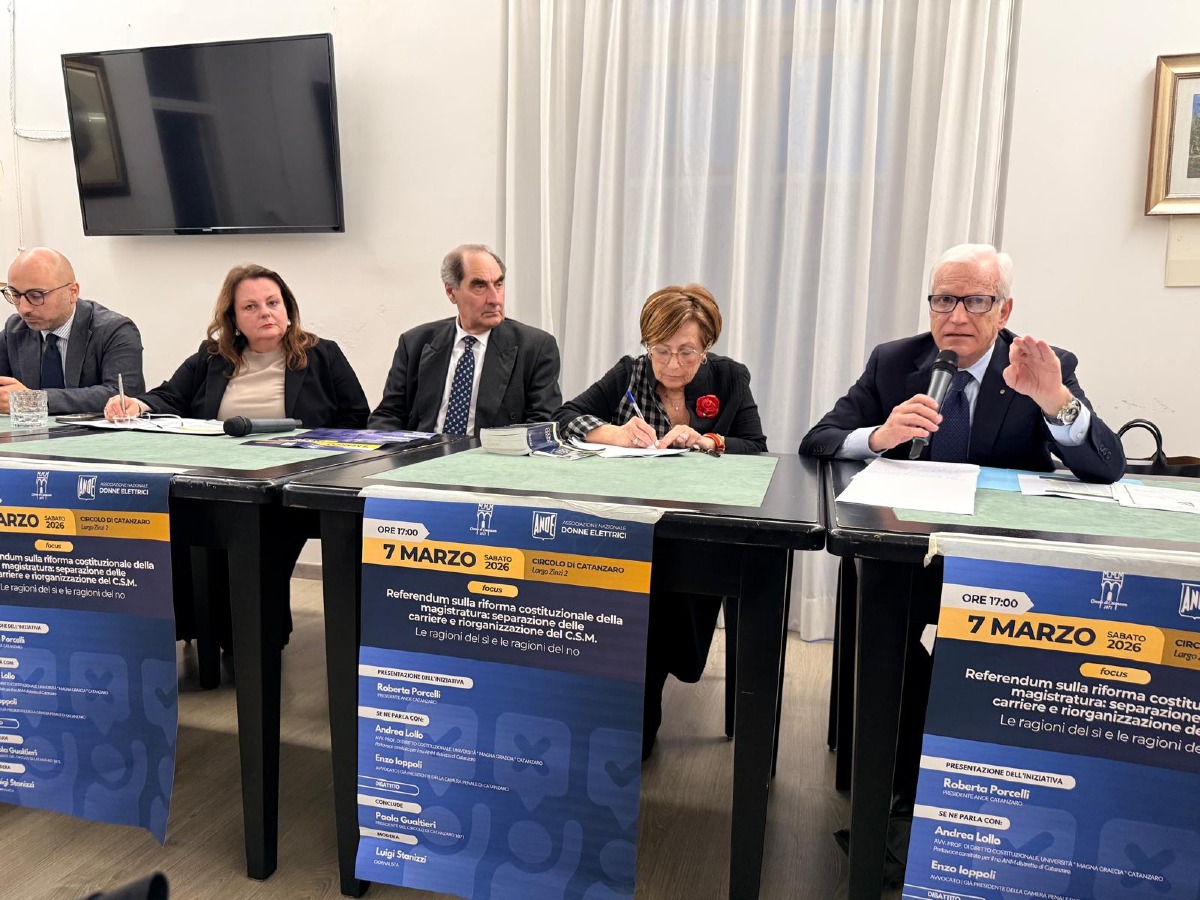 Riforma della magistratura, confronto acceso al Circolo Città di Catanzaro - Foto US Francesco Stanizzi 