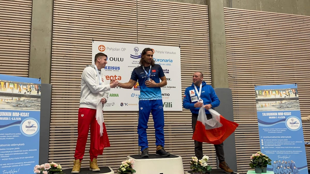 Nuova impresa in acque gelide per il cosentino Egor Tropeano - Foto: Ufficio stampa Egor Tropeano