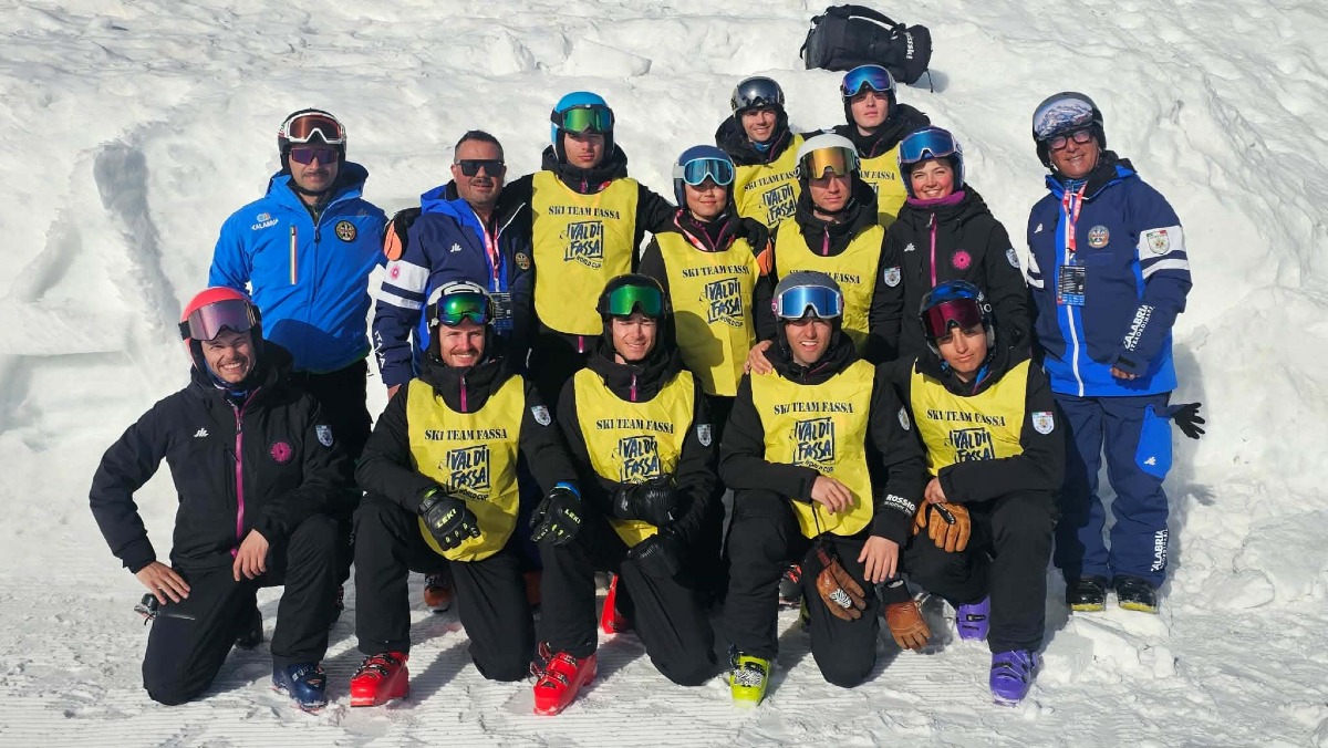 Dalla Calabria alla Coppa del Mondo di sci: i futuri maestri protagonisti in Val di Fassa - Foto: Uff. Stampa Collegio Maestri di Sci Calabria