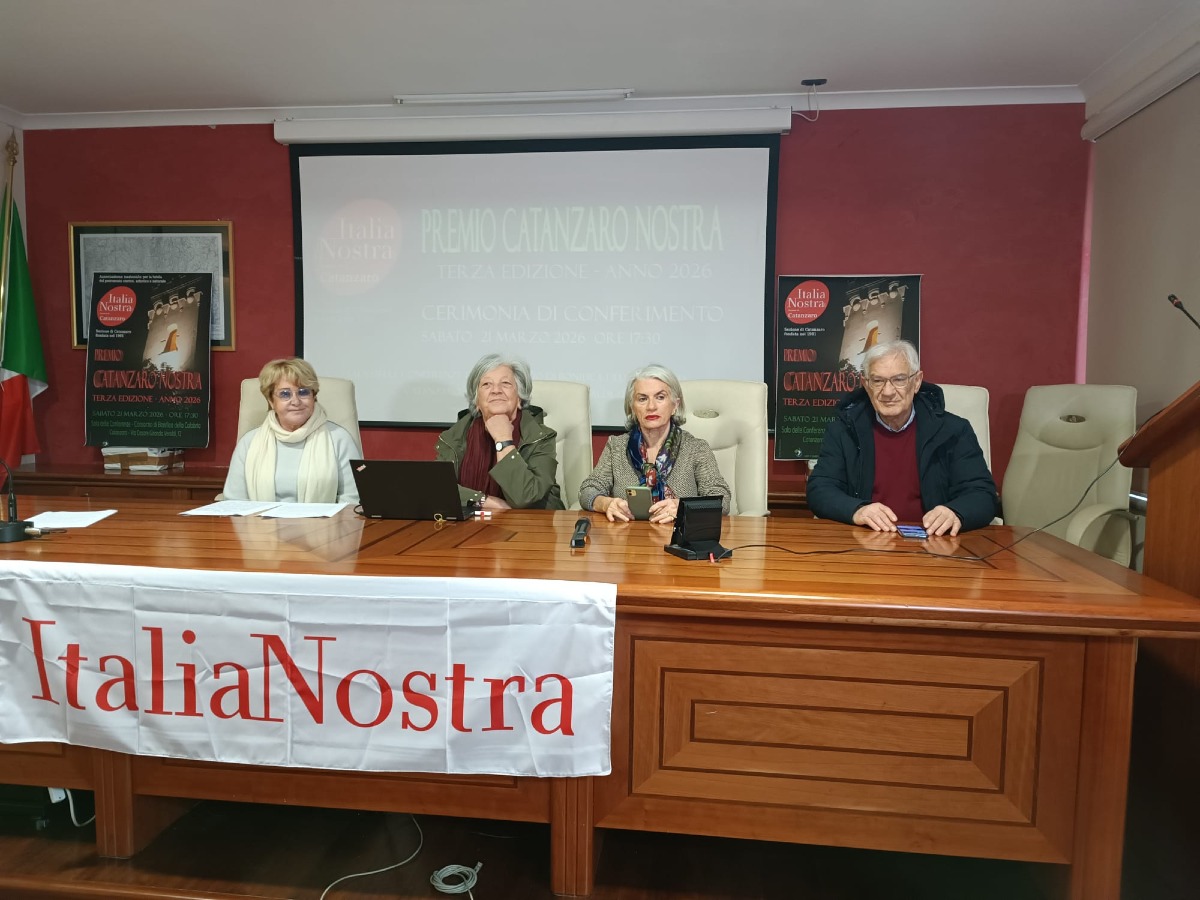 Premio “Catanzaro Nostra”, al via la terza edizione per celebrare chi costruisce comunità e identità - Foto: Uff. Stampa Italia Nostra