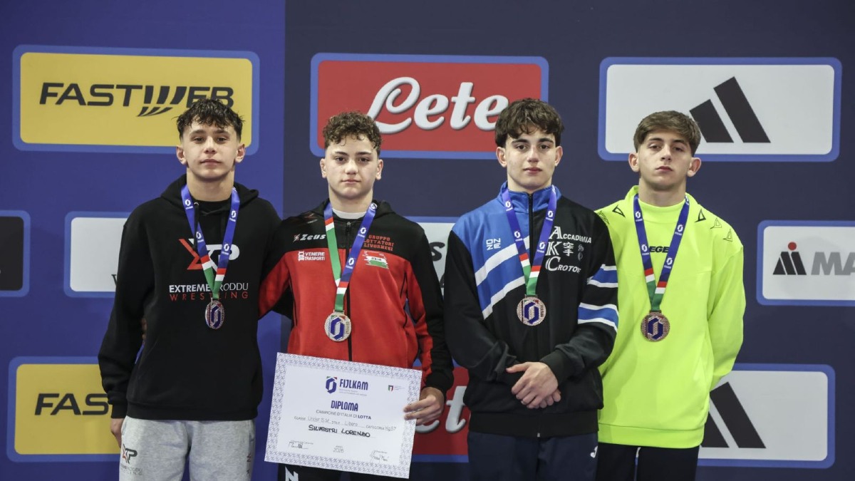 Lotta U15, bronzo tricolore per Enrico Megna: orgoglio AKC Crotone - Foto Uff. Stampa Akc Crotone 