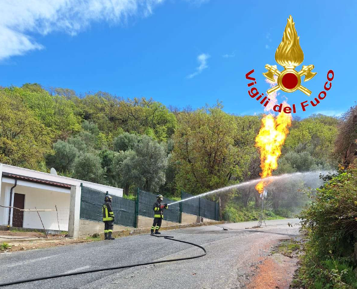 Fuga di GPL, intervento dei Vigili del Fuoco a Zambrone - Foto: Comando dei Vigili del Fuoco di Vibo Valentia