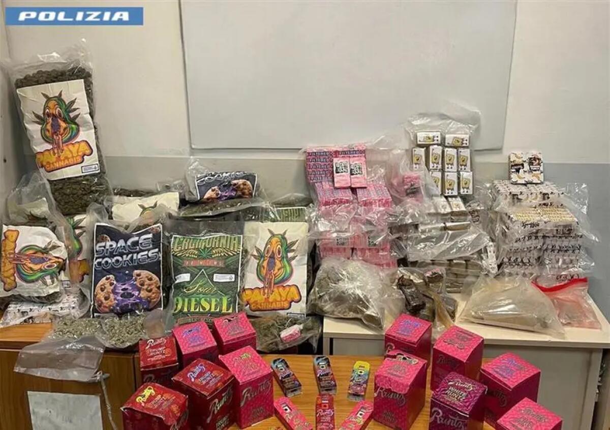 Emporio della droga in casa a Roma, sequestrati 40 Kg stupefacenti e 50 mila euro - 