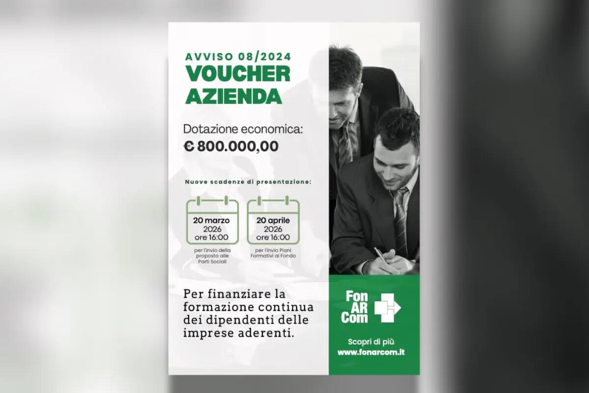 FonARCom a sostegno dell’Alta Formazione nelle imprese con il Voucher Azienda - 