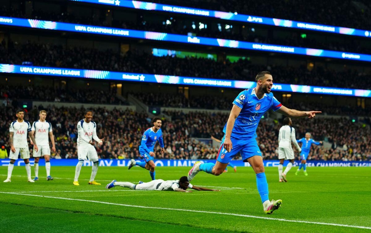 All’Atletico Madrid basta l’andata: ko 3-2 in casa Tottenham ma quarti centrati - 