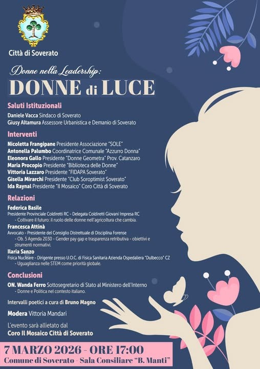 Donne di Luce - Locandina (U.S. Comune di Soverato - 02.03.2026)