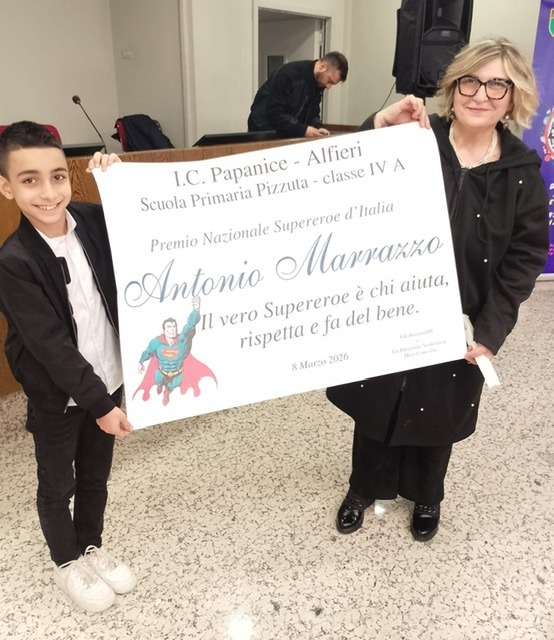 Antonio Marrazzo scuola supereroe - US Patrizia Pagliuso 8.03.2026