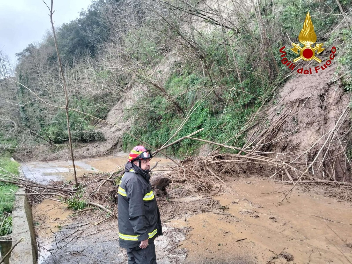 Maltempo nel vibonese (Uff. Stampa Vigili del Fuoco Vibo V. 17.03.2026)