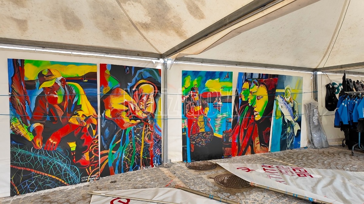 Mostra artistica al Club Velico - Liceo Artistico Arnaldo Mori (Foto Redazione)