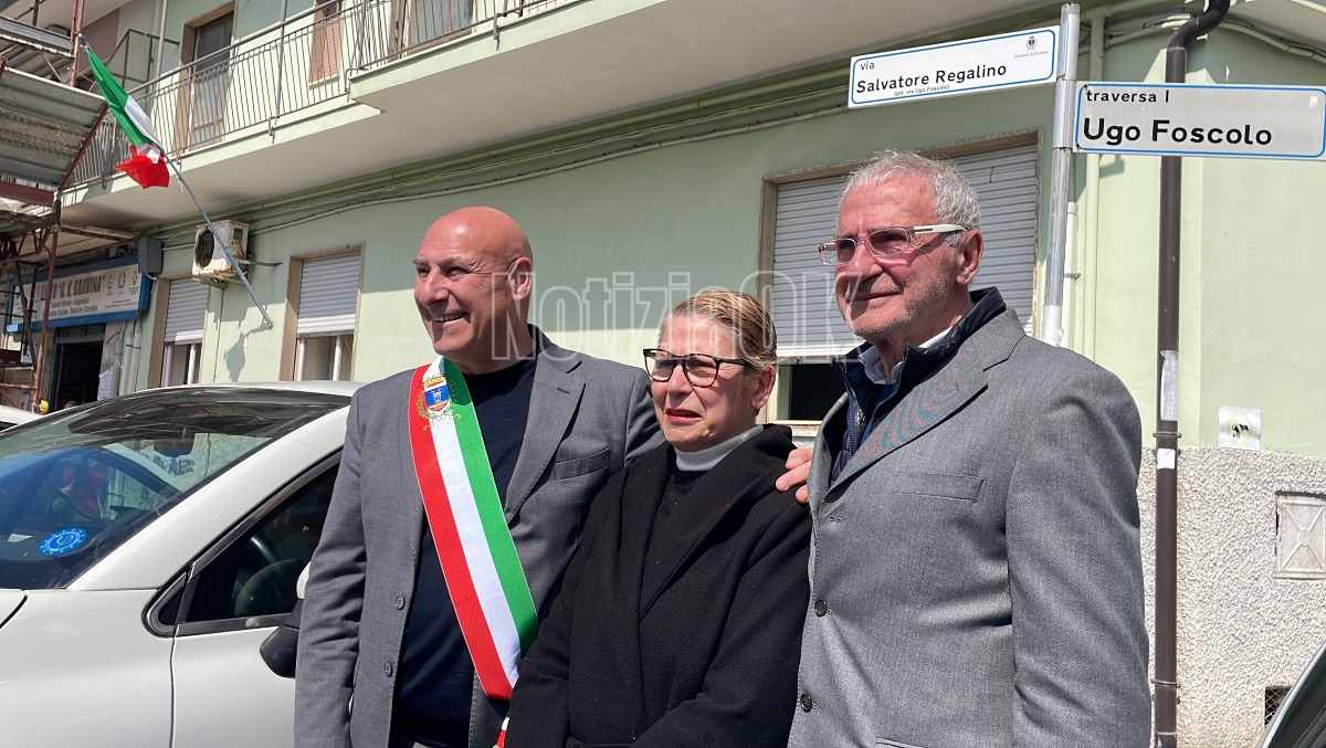 Intitolazione via Salvatore Regalino - Crotone (Redazione 24.03.2026)