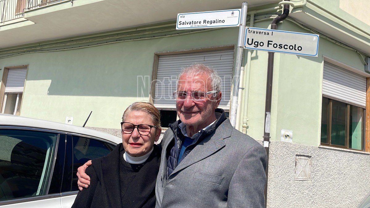 Intitolazione via Salvatore Regalino - Crotone (Redazione 24.03.2026)