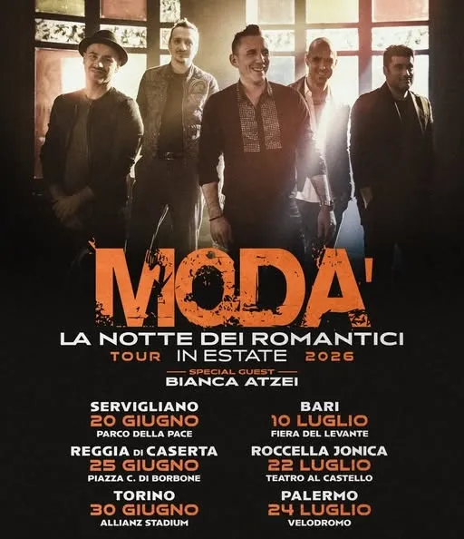 Modà - Tour 2026 (U.S. Modà -Locandina Tour - 30.03.2026)