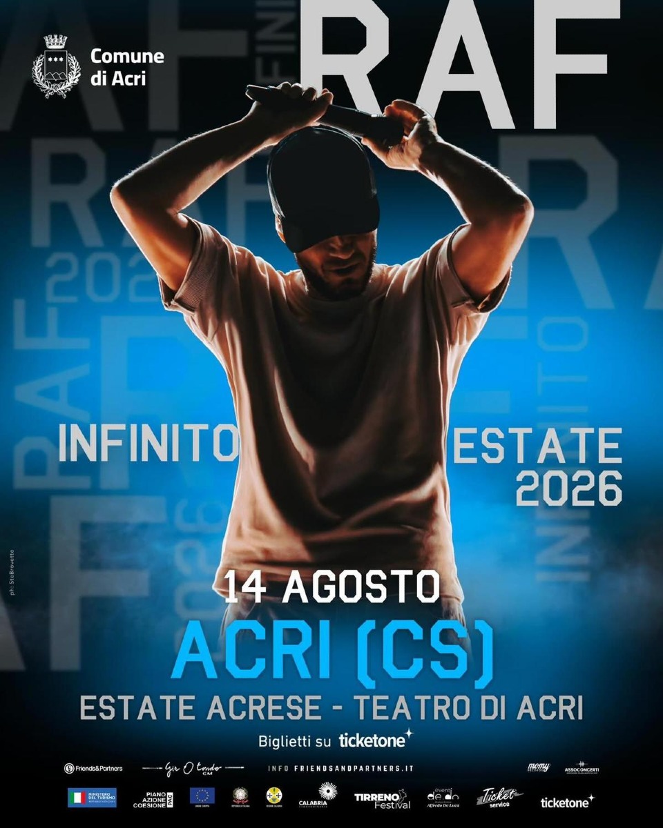 Raf - Infinito Tour 2026 (Uff. Stampa Raf - 31.03.2026)