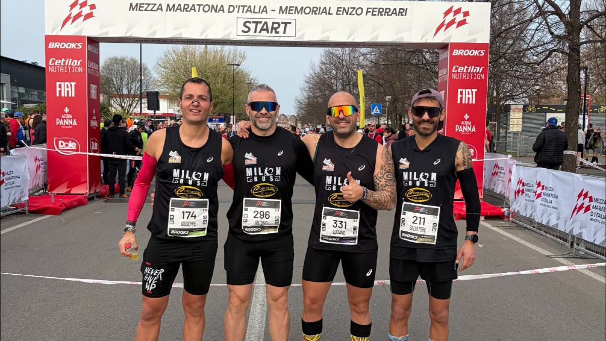 Milonrunners, domenica da record tra Maranello e Firenze - Foto Uff. Stampa MilonRunners