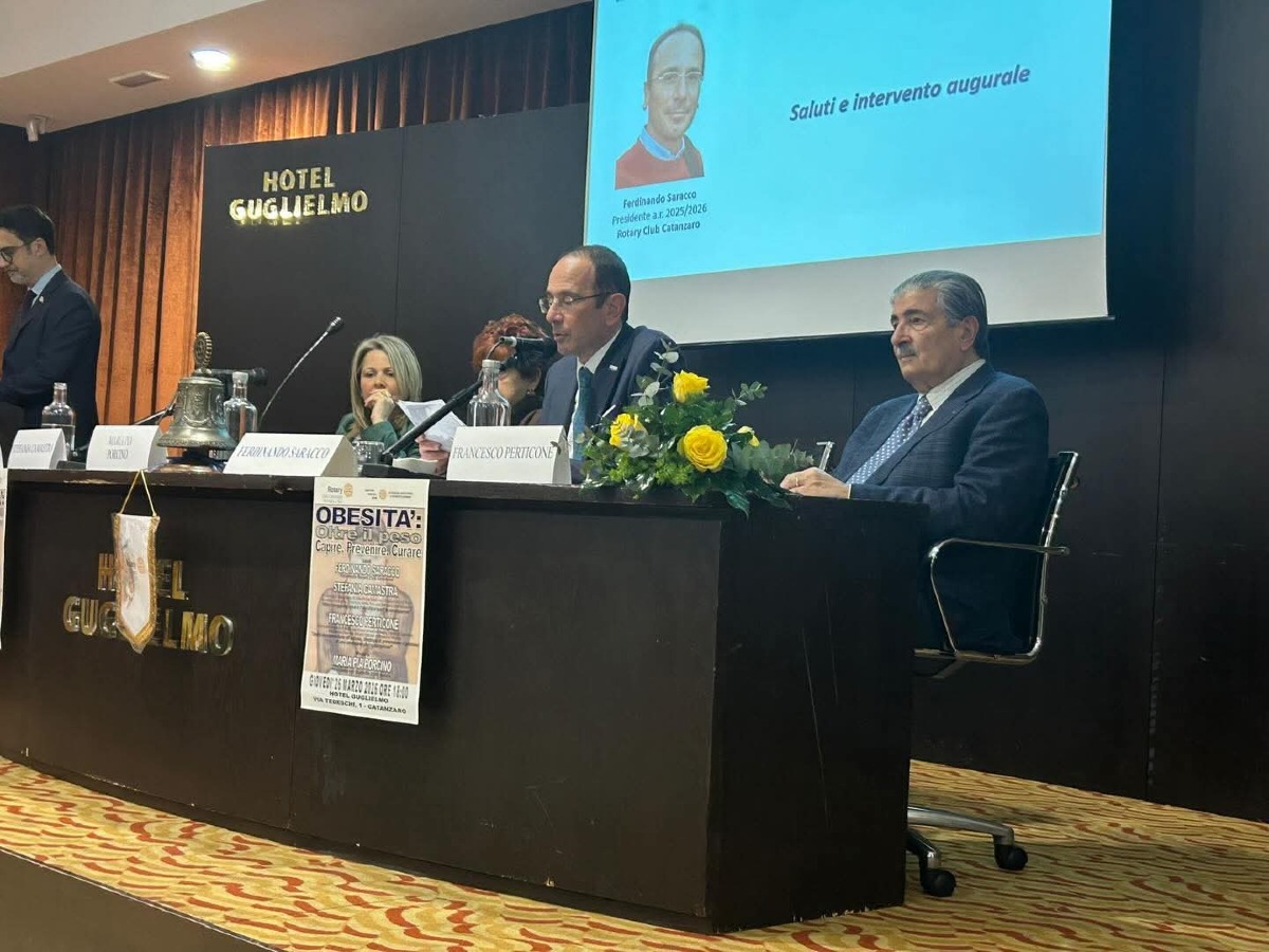 Obesità, una sfida oltre il peso: grande partecipazione all’incontro del Rotary Club Catanzaro