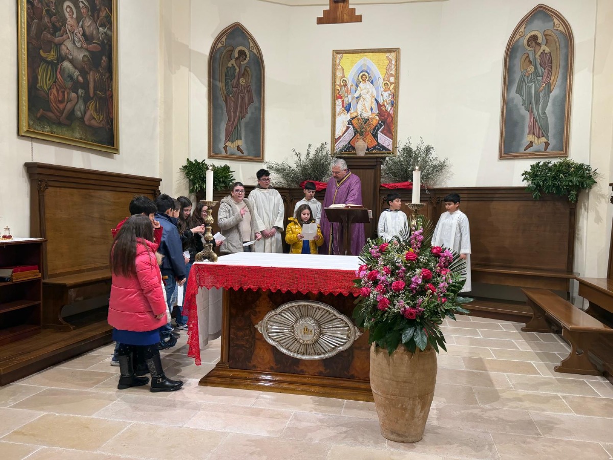 Caloveto - Precetto pasquale con gli studenti, il sindaco: «Serve unità nelle difficoltà» - Foto Uff. Stampa Comune di Caloveto