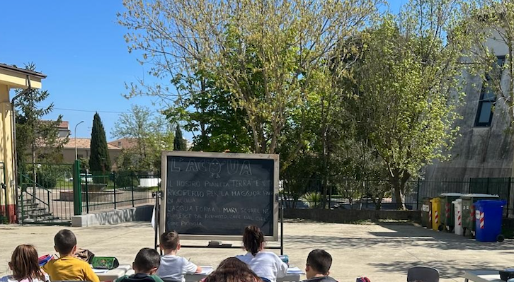 Mandatoriccio - Lezioni all'aperto per gli studenti - Foto: Ufficio stampa I.C. Mandatoriccio