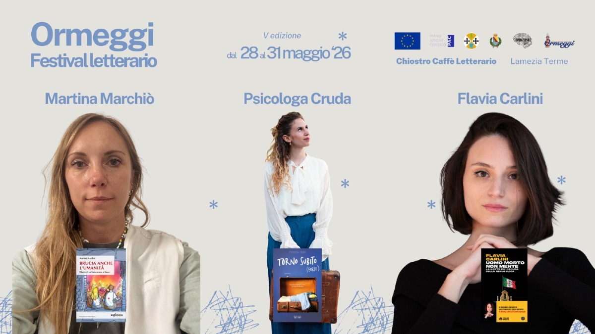 Lamezia - Ormeggi, storie di ferite, guerra e misteri: la letteratura che attraversa l’anima - Foto Uff. Stampa Ormeggi Festival 