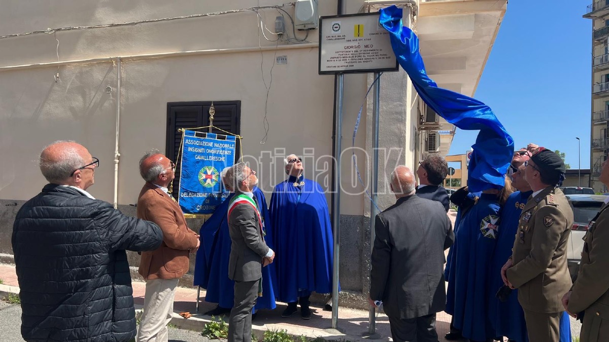 Crotone ricorda Giorgio Meo: una via al giovane eroe di Cefalonia -  Foto: Redazione