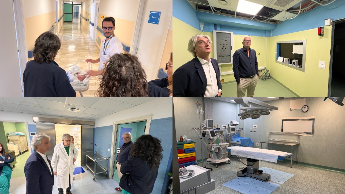 Cetraro, blitz del commissario Asp De Salazar in ospedale - Foto Uff. Stampa Asp di Cosenza 