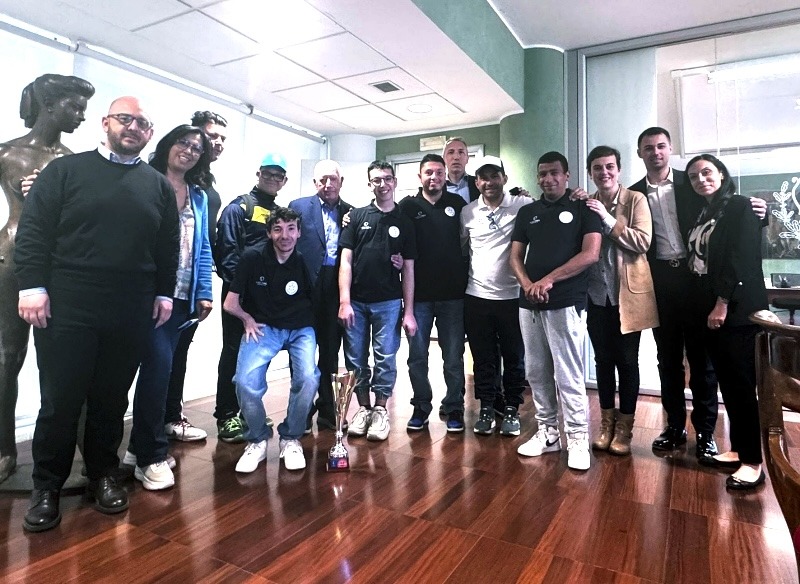 Rende celebra i campioni della Totò For Special Ones verso Coverciano -  Foto Uff. Stampa Totò For Special Ones  