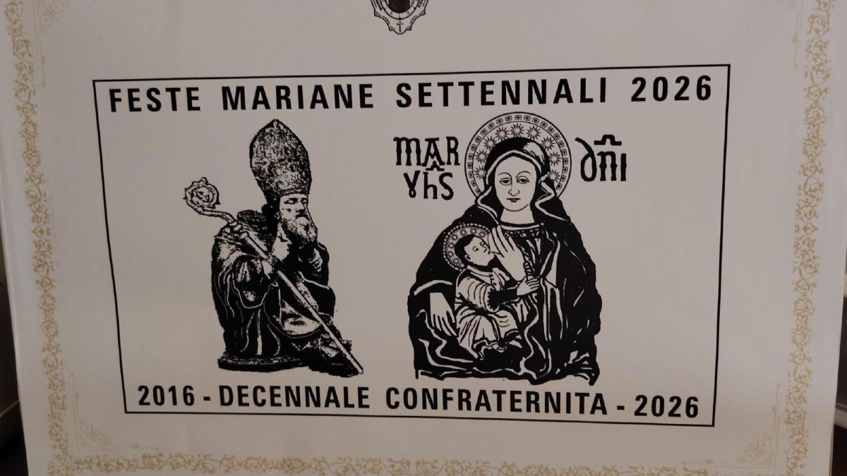Timbro confraternale per i 10 anni e le Feste Mariane 2026 - Foto Uff. Stampa Confraternita Madonna di Capo Colonna