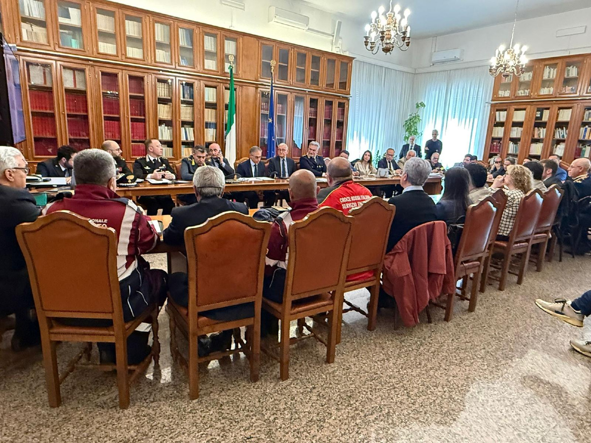 Catanzaro - Al lavoro per il giro d'Italia - Foto: Ufficio stampa Prefettura di Catanzaro