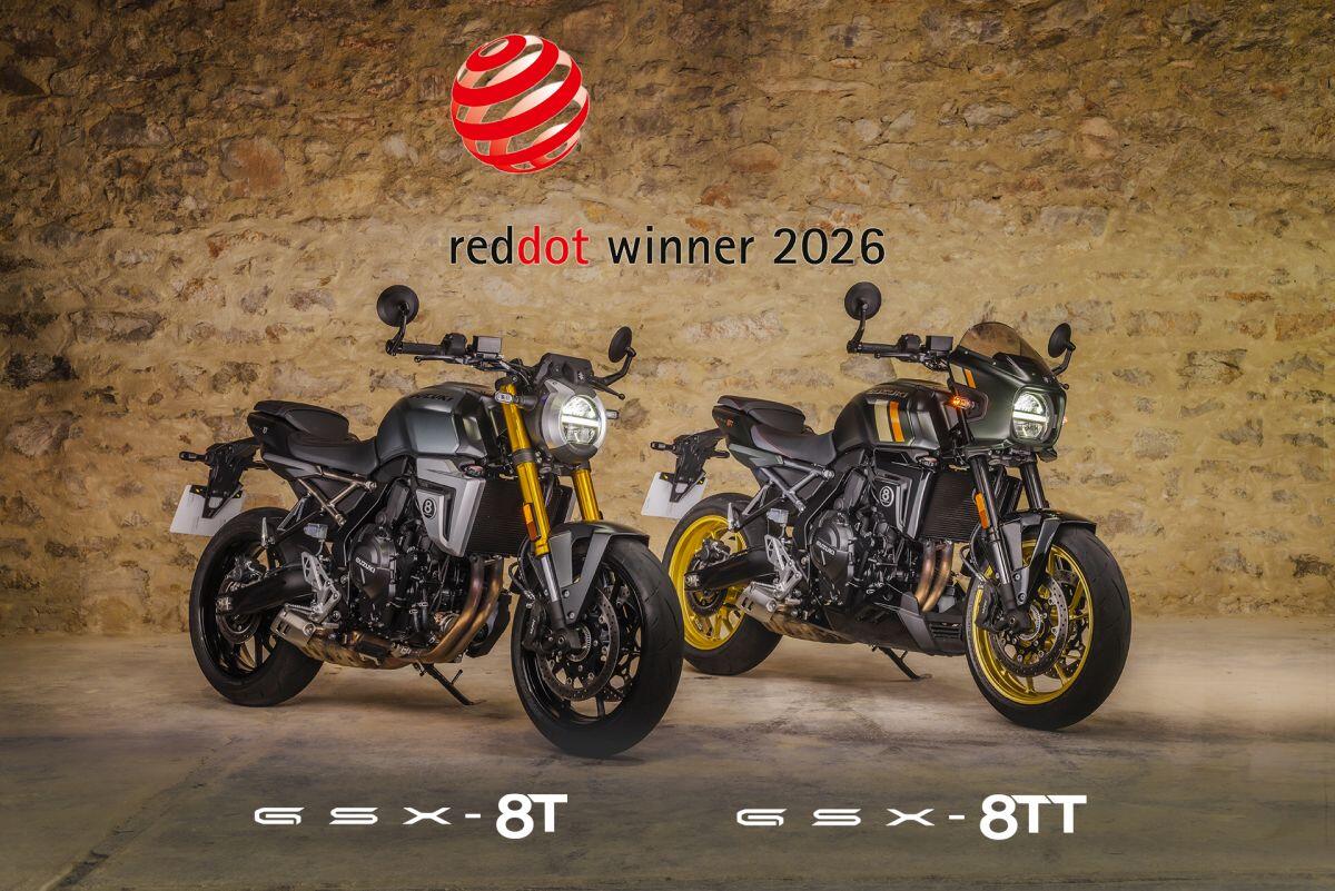 Suzuki GSX-8T e GSX-8TT vincono il Red Dot Design Award - 