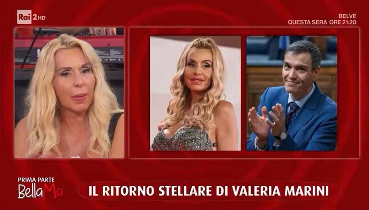 Valeria Marini e la chat con Sanchez: "Io gli ho scritto. Ha risposto? No" - 